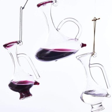 Glass Wine Decanter Ornament
