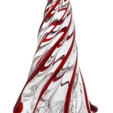 Hand Blown Glass Murano Art Style Christmas Tree