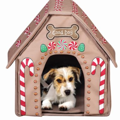 Holiday Gingerbread Dog House