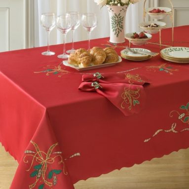 Holiday Nouveau Christmas Tablecloth