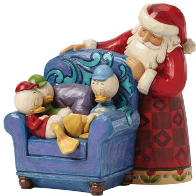 Jim Shore for Enesco Disney Traditions by Santa with Huey Dewey and Louie Figurine