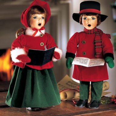 Joy and Noel Holiday Caroler Dolls