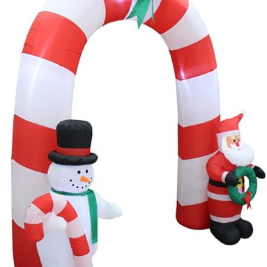 Lighted Christmas Inflatable Archway Arch