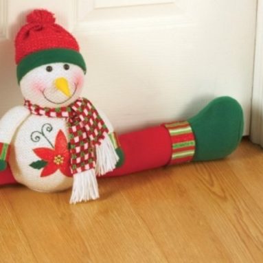 Lighted Snowman Door Draft Blocker