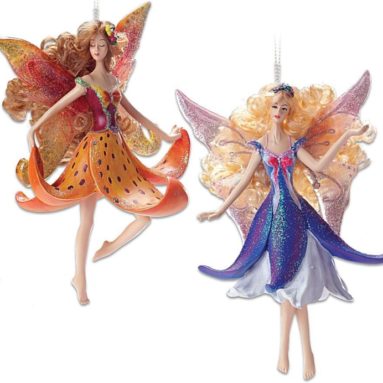 Lily and Arabela Clematis Fairy Ornament