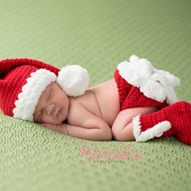 Little Miss Claus Christmas Baby Hat