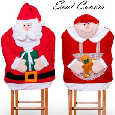 Mr and Mrs Santa Claus Seat Cover