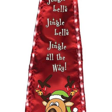 Musical Lighted Crazy Christmas Tie Plays Jingle Bells