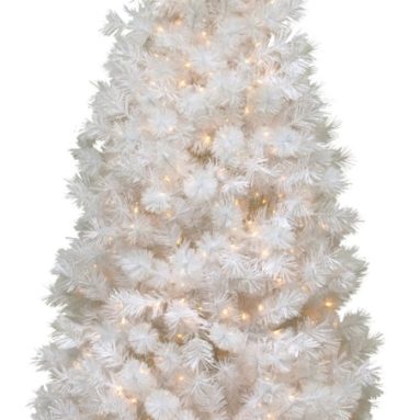 Flocked Utica Fir Dura-Lit Christmas Tree