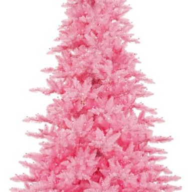 Pink Fir Pre-lit Christmas Tree