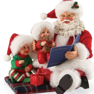 Possible Dreams Christmas Santa’s Read it Again Santa Figurine