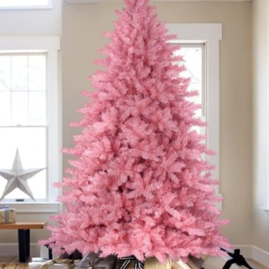 Pretty in Pink Artificial Christmas Tree