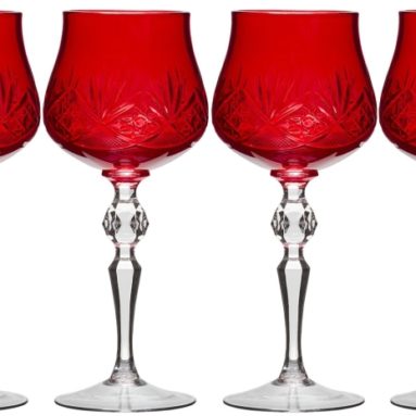 HAND MADE Old-Fashioned Wine Glasses