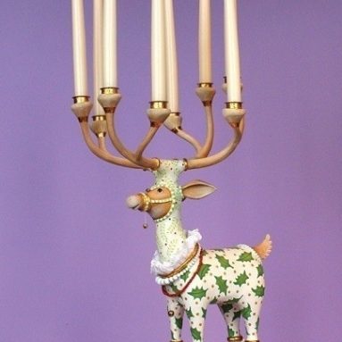 Reindeer Christmas Candle Candelabra