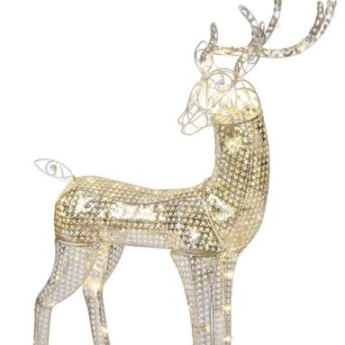 Reindeer LED Lighted Christmas Yard Art Decoration