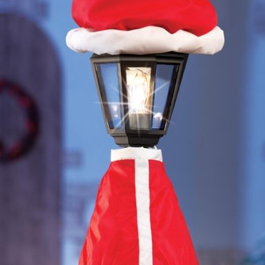 Santa Claus Christmas Lamp Post Outdoor Decoration