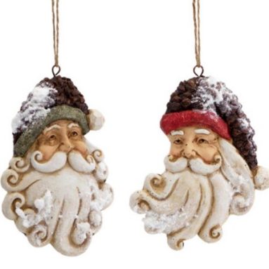 Snow Santa Claus Head Christmas Ornaments