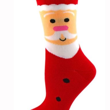 Santa Face Christmas Socks