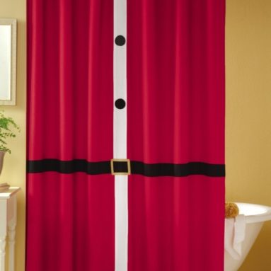 Santa Suit Shower Curtain