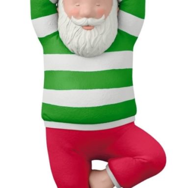 Santa Yoga Ornament