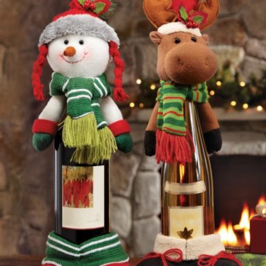Snowman Decorative Holiday Wine Bottle Cover