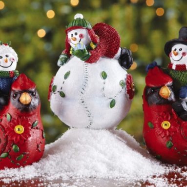 Playful Snowmen Sitters Holiday Decorations