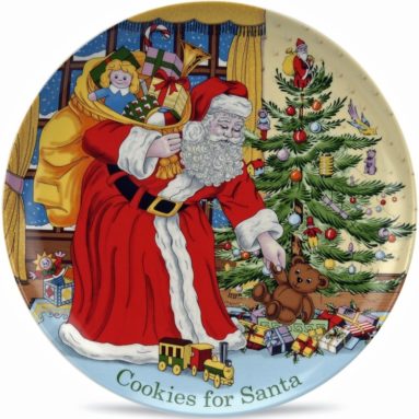 Spode Christmas Tree Cookies for Santa Plate