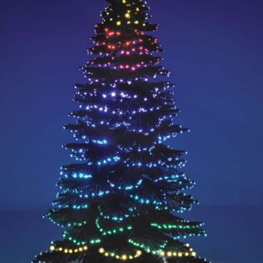 The Cascading Color Light Show Tree