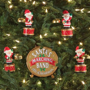 The Coordinated Caroling Santa Band Ornament