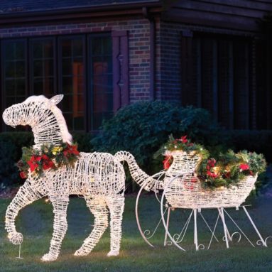 The Lighted Holiday Horse Drawn Sleigh