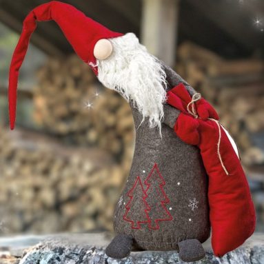 The Standing Santa Gnome Holding a Sack