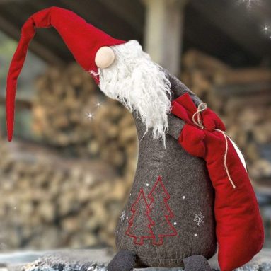 The Standing Santa Gnome Holding a Sack