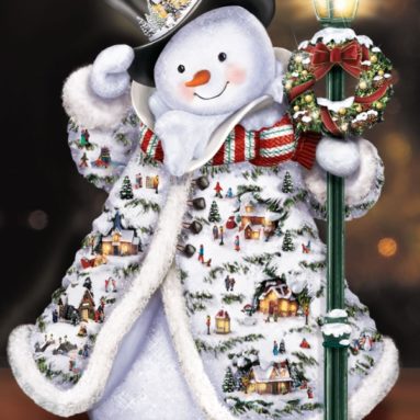 The Thomas Kinkade Faux Fur Snowman