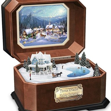 Holiday Gathering Collectible Music Box