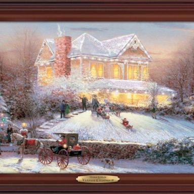 Thomas Kinkade Victorian Christmas II Wall Decor