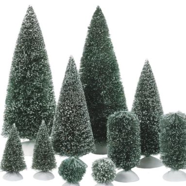 Village Collections Bag-O-Frosted Topiaries Tree