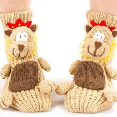 Warm Cartoon Christmas Stocking Christmas Gift Sock