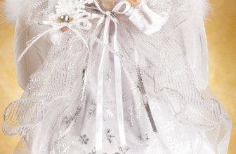 White Snowflake Angel Christmas Tree Topper