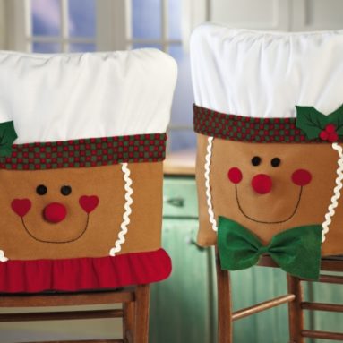Gingerbread Holiday Dining Room Chair Covers