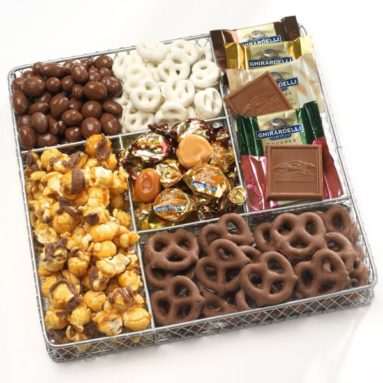 Basketeers Deluxe Chocolate and Nut Collection Gourmet Snack Gift Basket