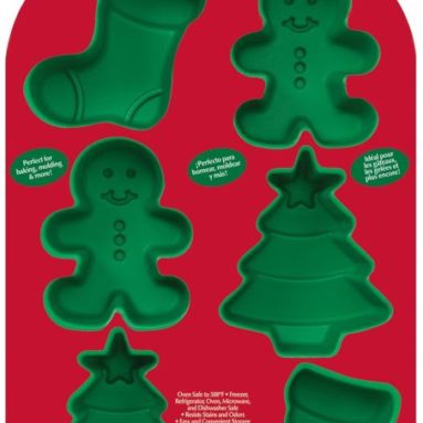 Cavity Silicone Stocking, Boy and Tree Mold Pan