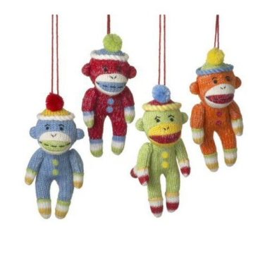Sock Monkey Ornaments