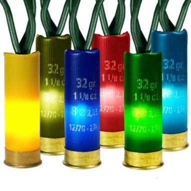Multi-Color Shotgun Shell Christmas Lights