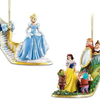 The Disney Once Upon A Slipper Shoe Ornament Collection