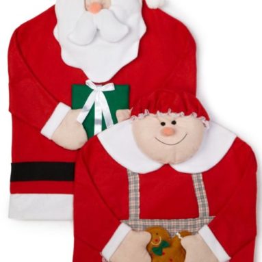 Mr. and Mrs. Santa Seat Covers