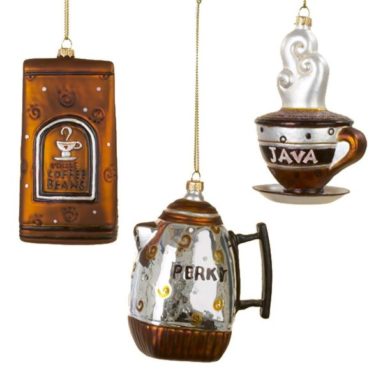 Glass Coffee Hanging Ornaments