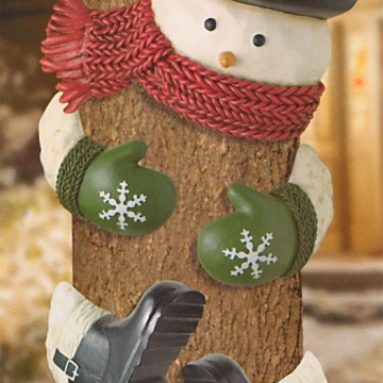 Snowman with Top Hat Outdoor Tree Hugger