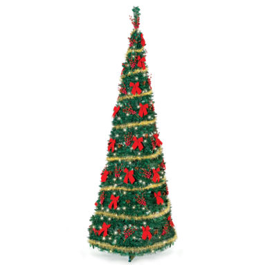 The Cordless Prelit Pop Up Christmas Tree (9′)