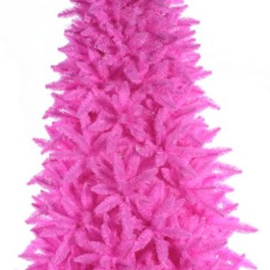 Pink Lights Christmas Tree