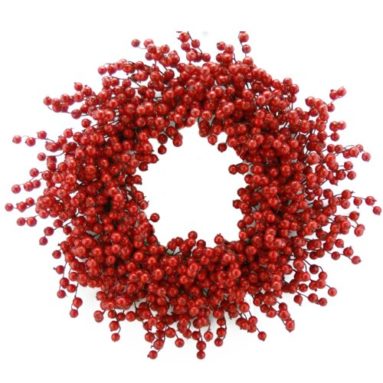 Lush Red Berry Holiday Wreath